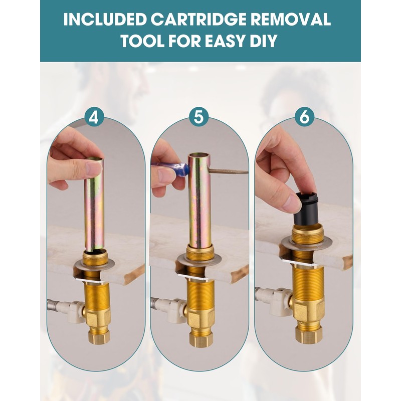 Ultrimkit 97479 Catridge Stem Extension Kit Compatible with Moen Cartridge