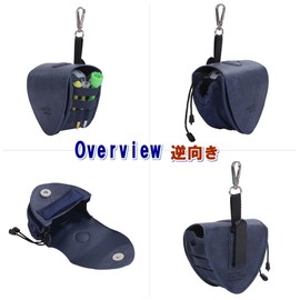 Magic Products 3 Golf Ball Cases, Soft Glossy, Versatile Storage, Convenient Features, navy blue reverse, Japanese