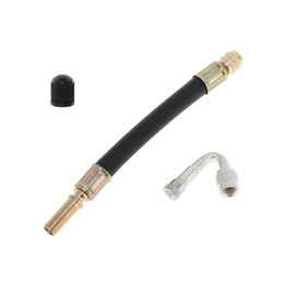 A ABSOPRO 1set 45 Degree Copper Tire Valve Extension with Durable Plastic 140mm Tyre Valve Stem Extender for Car Motorcycle RV Truck Bike