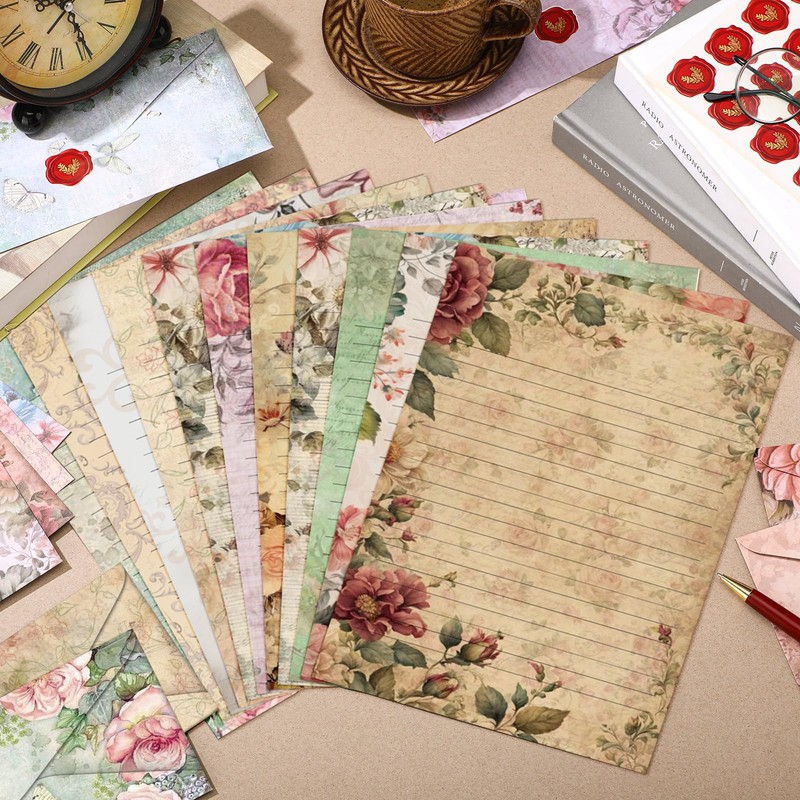 TaoBary 160 Pcs Stationery Paper Set 50 Double Sided Stationery