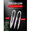 TIKIDESIGN Precision Tweezers Titanium Tweezers for Men, Chip Tweezers Craft