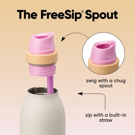 Owala FreeSip Twist Insulated Stainless Steel Water Bottle with Straw for Sports and Travel, BPA-Free, 24-oz, Daybreak