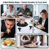 RAINBEAN Chicken Shredder, Transparent Lid Meat Shredder Tool Twist for