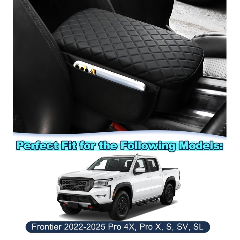 SDPVorn Armrest Cover for Nissan Frontier 2022-2025 Center Console Pad