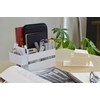 COLLEND Remote Control & Tablet Holder with Pocket, Black, 7.1