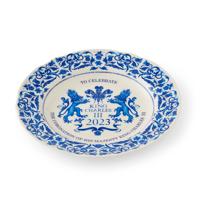 Portmeirion Home & Gifts Plate, Blue & White, 23cm