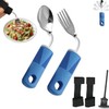 Adaptive Utensils, HOMOMSAE Weighted Special Supplies Spoon Fork Set with