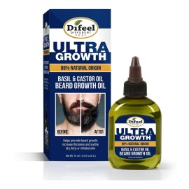 Difeel Mens Ultra Growth Aceite De Albahaca Para Barba