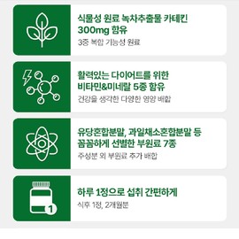 Body fat diet catechin 300mg 2 month supply / 체지방 다이어트 카테킨 300mg 2개월분