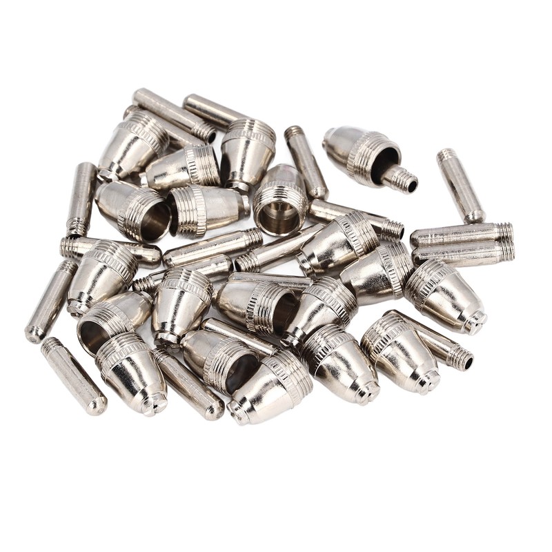 54 Pieces Plasma Cutter Torch Parts Electrode Nozzle Set Ceramic