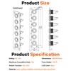 IZTOSS 6 Gang Aluminum Marine Rocker Switch Panel - Pre-Wired