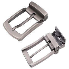 Alloy Belt Buckle Single Prong Square Replacement Buckle,Fits 33-34cm Wide Belts Buckle Rotary Pin Buckle Head Tail Clip Buckle Alloy Buckle Head for Men Belt