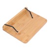Bamboo Book Stand Foldable Wooden Cookbook Holder with 5 Angle