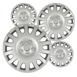 Fuel Rider 16 inch Silver ABS Hubcap Wheel Cover for 2002-2006 Toyota Camry (Set of 4) Wheelcovers for 16 inch Standard Steel Wheels- Auto Tire Cover Replacement Exterior Cap Cover