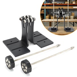 Motorcycle Moped Crank Crankshaft Truing Stand Runout Measurement Tool with 1/4" Steel Roller Bearing Posts & Magnetic Mounts for Dirt Bikes Scooters Mopeds