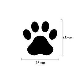 Paw Cutting Stickers, Black, 1.8 inches (45 mm), Set of 8, Stickers, Pawprints, Dogs, Cats, Cute, Scratches, Cars, Waterproof, Durable, Stylish