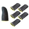 Elecom P-GMFF05S6GY Smartphone Game Accessories Finger Cap Conductive Fiber S