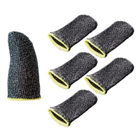 Elecom P-GMFF05S6GY Smartphone Game Accessories Finger Cap Conductive Fiber S Size 6 Pack Gray