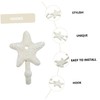Holibanna Cast Wall Hooks 3pcs Iron Star Coat Hook Nautical