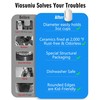 Viosuniu 3 oz Original Ceramic Bathroom Cup Dispenser with 5