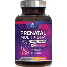 Natures Nutrition Prenatal Multi+ Dha Apoyo Embarazo 120sgls Sin Sabor