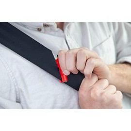 RESQME - Llavero The Original Car Escape Tool, fabricado en EE. UU. (rojo), paquete de 2