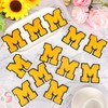 MWOOT 12PCS Iron on Letter M Patches, Embroidered Applique DIY