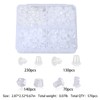 4 Styles 550 Pcs Earring Backs Rubber, Clear Plastic Earrings