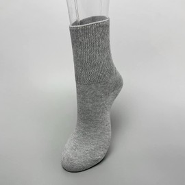Angel Loose Toe Socks, Non-Slip, 8.7 - 9.4 inches (22 - 24 cm), Gray