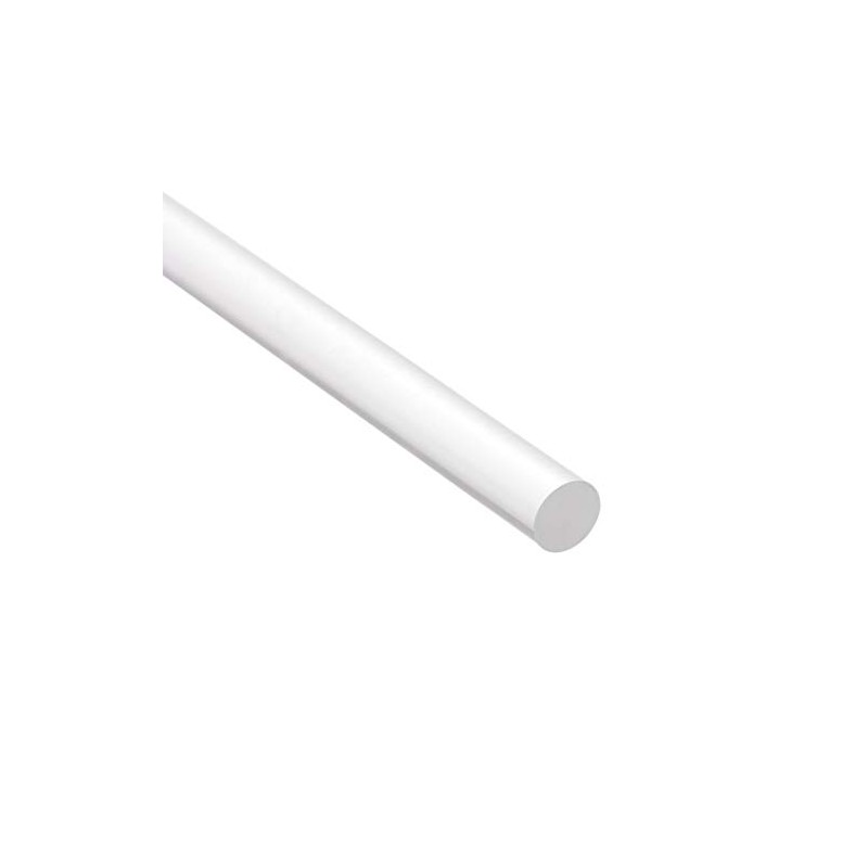 sourcing map 5mmx250mm Transparent Clear Solid Acrylic Round Rod PMMA
