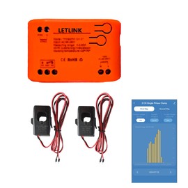 Smart Energy Monitor, Two-Way Bilateral Energy Meter,Current Transformer Energy Monitoring Tuya APP Control AC85-250V,Home Energy Monitor,Real-Time Energy Data & History (Two-Way)