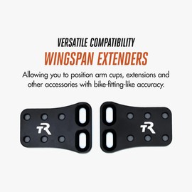 TriRig Wingspan Extenders - Arm Cup Extenders for Triathlon Bikes