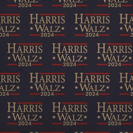 Harris Walz 2024 Premium Kraft Roll Gift Wrap Wrapping Paper