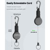 Uniclife 2 Pack Retractable Keychain, Retractable Key Holder, Heavy Duty