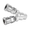 2 Way Connector G1/2 Thread Quick Coupler Carbon Steel Chrome