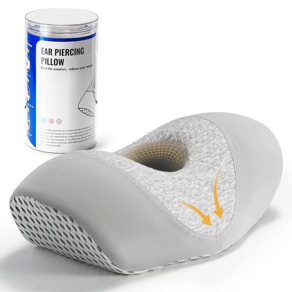 Ear Piercing Pillow for Side Sleepers with Ear Hole, Designed