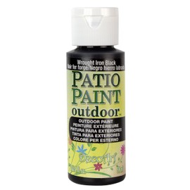 DecoArt Outdoor Acylic Paint, Acrylic, Wrought Iron Black, 59 ml (Pack of 1)