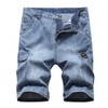 LONGBIDA Men's Loose Fit Denim Cargo Shorts with Multi Pockets,