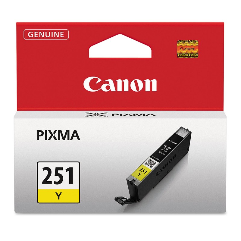 6449B009 (CLI-251XL), High-Yield Ink, 11 mL, Cyan, Magenta, Yellow, 3/Pk,