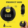 Guliffen Combination Lock, Discus Padlock with 4 Digital Combination,Disc Lock