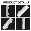 20 Pcs Window Drainage Cover Caps White Weep Hole Covers
