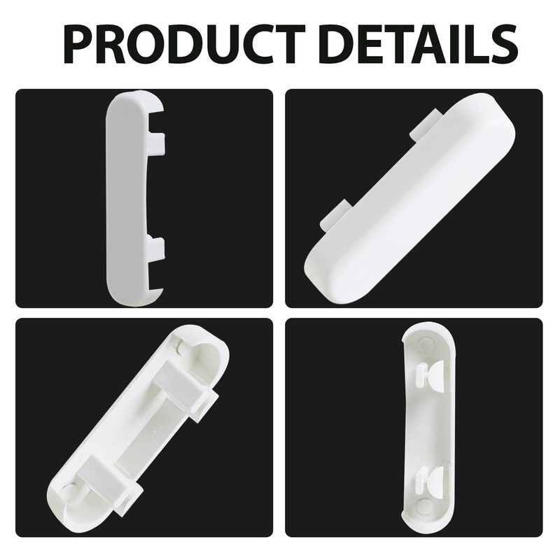 20 Pcs Window Drainage Cover Caps White Weep Hole Covers