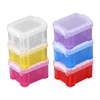 6PCS Plastic Storage Boxes Small, Small Storage Mini Boxes With