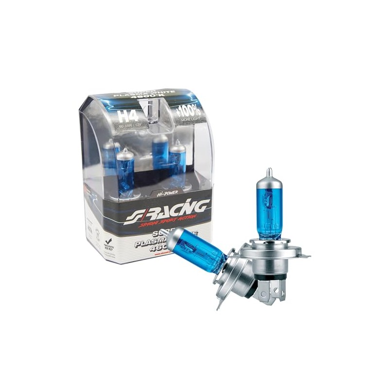Simoni Racing Halogen 'Super Plasma White' H4 (4600) High Power