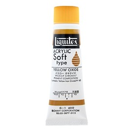 Liquitex Acrylic Paint 6052 Soft Type Yellow Oxide 6052 0.7 fl oz (20 ml) (No. 6)