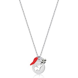 Brosway BHKL07 Women's Steel Necklace with Elephant Symbol, Chakra Collection Women's Necklace, 440mm, Stainless Steel, No Gemstone
