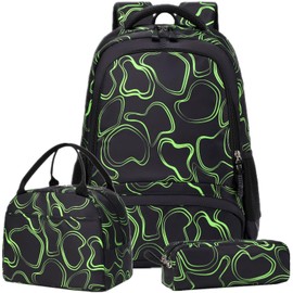 Backpack Teenager Boys Backpack School Backpack Teenager School Bag Boys Backpack Kids School Backpacks School Bag Sets, Colorful black, Casual