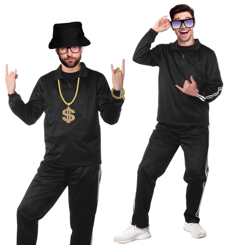 Men Tracksuit 2 Piece Sweat Suits Outfits Accessories Set Casual
