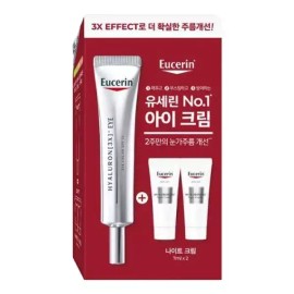 Yusarin 10년연속 유세린 하이알루론 3X 아이크림 15ml 기획 +나이트크림 7ml 2개 증정 10 Years of Yuserin Hyaluron 3X Eye Cream 15ml Set + Night Cream 7ml 2 Free Gifts
