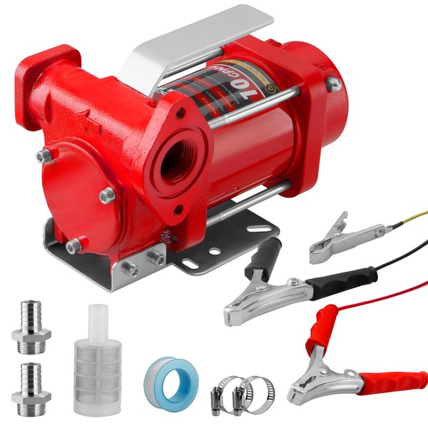 12V DC Gasoline Fuel Tranfer Pump, 10GPM Self-priming Oil Transfer
